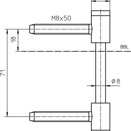 Sezione anta SIMONSWERK V 0026 WF in 3 parti ( 3000255756 )