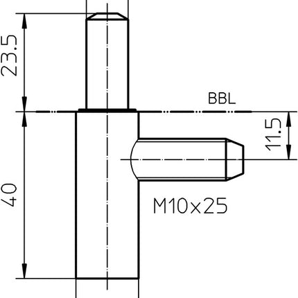 SIMONSWERK frame part V 8100 WF U galvanised steel ( 3325055021 )