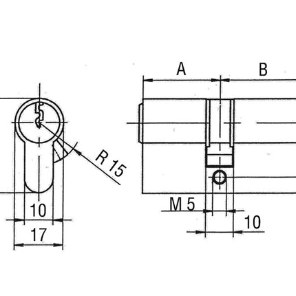 BKS service double cylinder PZ 8890 35/35 mm ( 3000201179 )