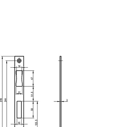 BKS piastra di riscontro in acciaio inox B 9000 ( 3000250569 )