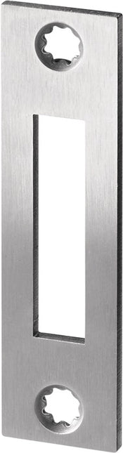 BKS flat striking plate S412 stainless steel canted ( 3000250568 )