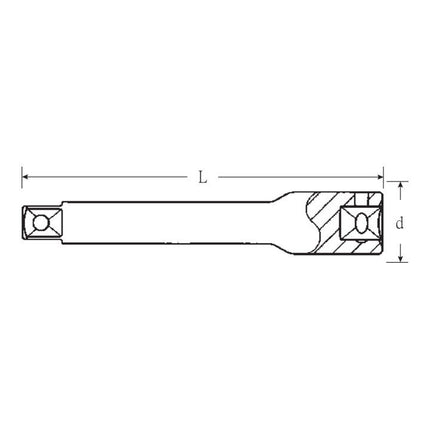 STAHLWILLE Extension 405 1/4 ″ Length 100 mm ( 4000826263 )