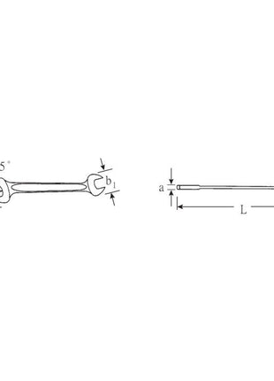 STAHLWILLE Doppelmaulschlüssel MOTOR 10 18 x 19 mm Länge 220 mm ( 4000826161 )