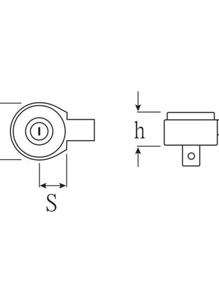 STAHLWILLE Grzechotka nasadowa 735/40 3/4 ″ 14 x 18 mm ( 4000826586 )