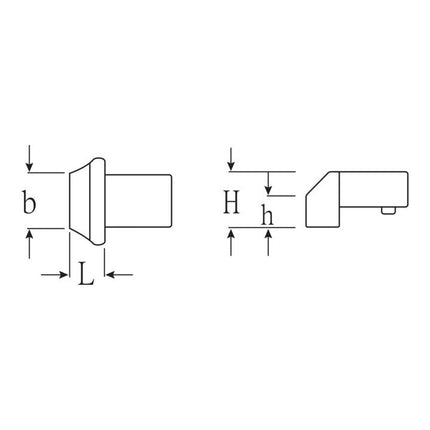 STAHLWILLE weld-on insertion tool 737/40 14 x 18 mm ( 4000826593 )