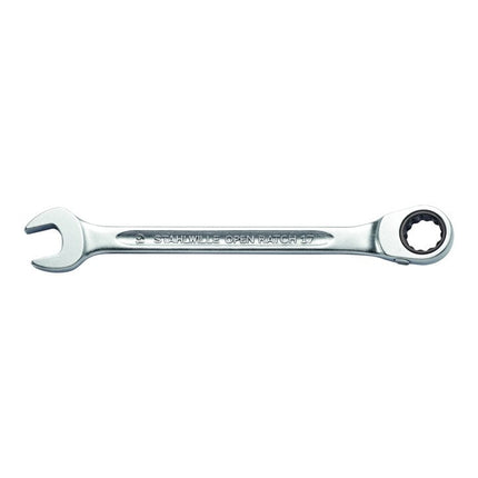 STAHLWILLE OPEN-RATCH 17 llave de carraca abierta 18 mm de ancho entre caras Longitud 240 mm ( 4000826073 )