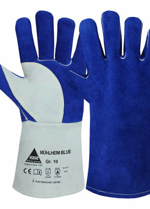 HASE Guantes de soldadura Mühlheim Blue talla 8 azul/gris (8000606296)