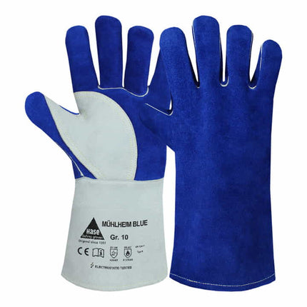 HASE welding gloves Mühlheim Blue size 8 blue/grey ( 8000606296 )