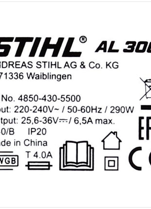 Stihl AL 300 Ladegerät Schnellladegerät für AP und AR 36 V - Toolbrothers