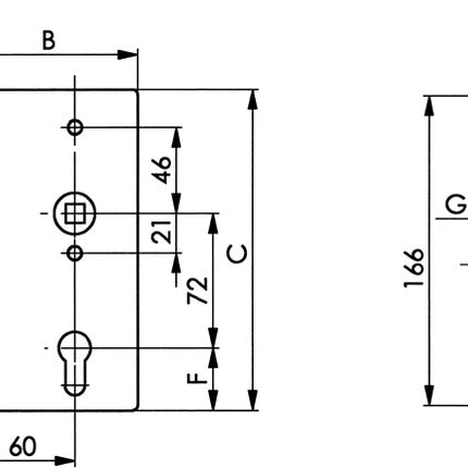 Custodia AMF 140P DIN destra ( 3000251290 )