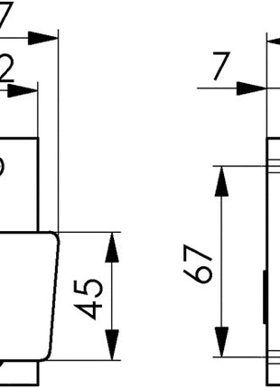 Pomo de puerta AMF 495 metal claro F1 / plateado (3311021073)