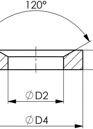 Casquillo cónico AMF DIN 6319D para tornillos M12 (4000833468)