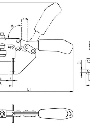 Abrazadera horizontal AMF nº 6833 tamaño 2 (4123660120)