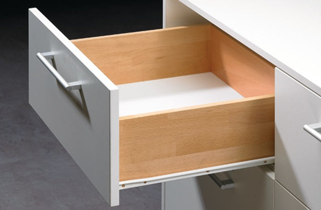 HETTICH Guidage à galets FR 402 avec Stop Control acier blanc ( 3000271404 )