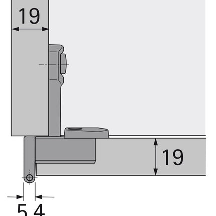 HETTICH basic hinge Selekta Pro 2000 230 ° projecting, semi-projecting ( 8000610132 )