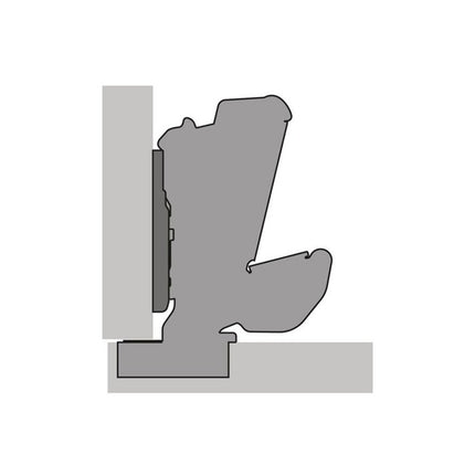 HETTICH Sensys 8657i wide-angle hinge with integrated damping TH 52 ( 8000612696 )