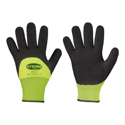STRONGHAND cold protection gloves Mallory/Black size 9 black/yellow ( 4000371919 )