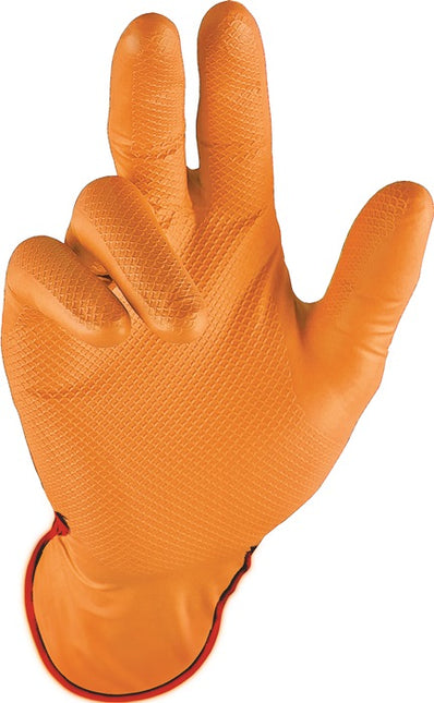 STRONGHAND disposable gloves Grip Orange size 9 orange ( 4000371939 )