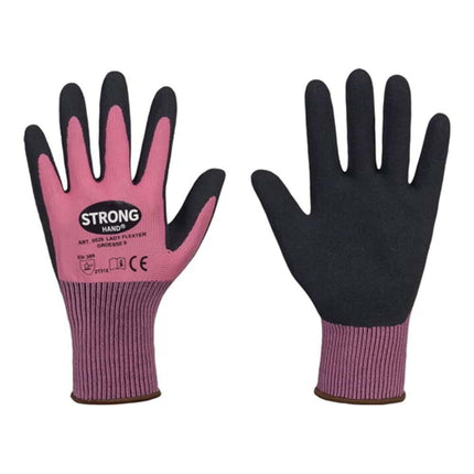 GUANTES STRONGHAND LADY FLEXTER talla 7 rosa/negro ( 8000737566 )
