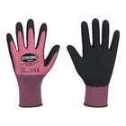 STRONGHAND gloves LADY FLEXTER size 8 pink/black ( 8000737567 )
