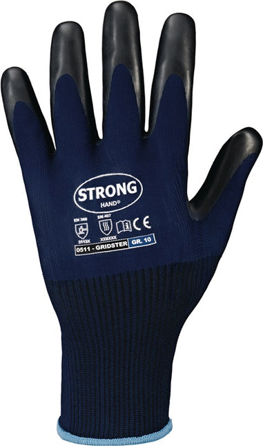STRONGHAND gloves GRIDSTER size 9 dark blue/black ( 4000391304 )