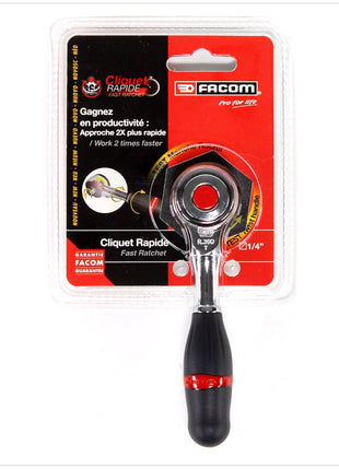 Facom R.360PB 1/4" Umschaltknarre Ratsche Steckschlüssel mit 360° Drehgriff - Toolbrothers