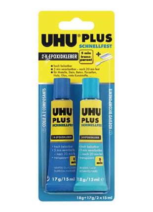 UHU 2K Epoxidharzklebstoff PLUS SCHNELLFEST 35 g 4000353421  1 - toolbrothers