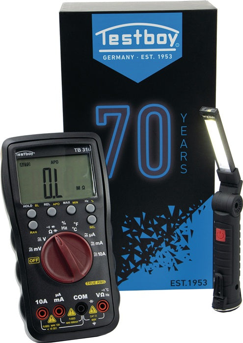 TESTBOY Multimetro TB 316 BLACK EDITION 600 mV - 600 V AC, 600 mV - 600 V DC ( 4000802076 )