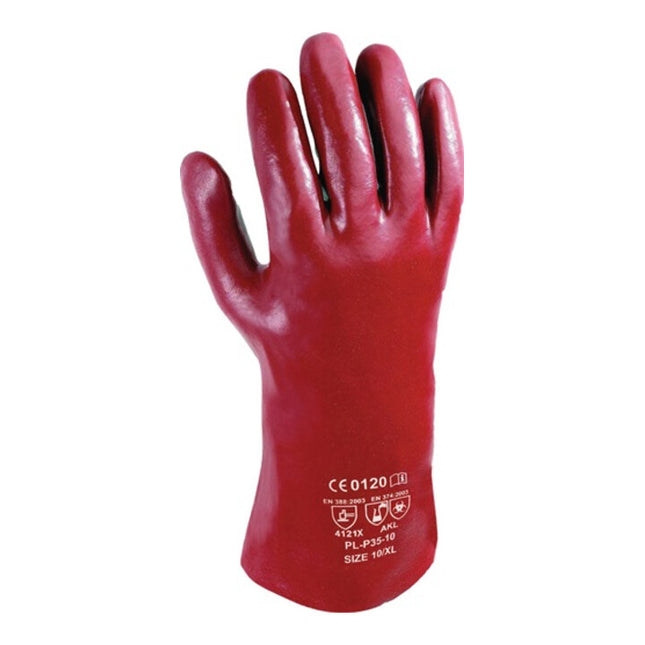 ASATEX chemical gloves pirate size 10 red-brown ( 4000371279 )