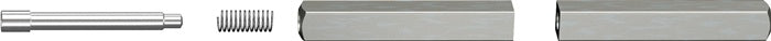 OGRO Goupille anti-panique 120 FS SECURE Carré 9 mm ( 3000267140 )