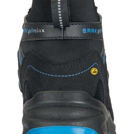 BAAK Botas de seguridad Hudson talla 43 negro/azul (8002360407)