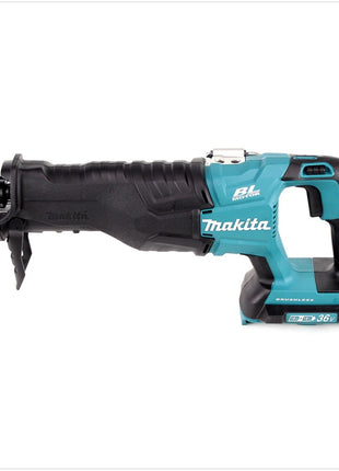 Makita DJR 360 RMK Scie récipro sans fil 2x 18 V avec boîtier + 2x Batteries BL 1840 4,0 Ah + Chargeur