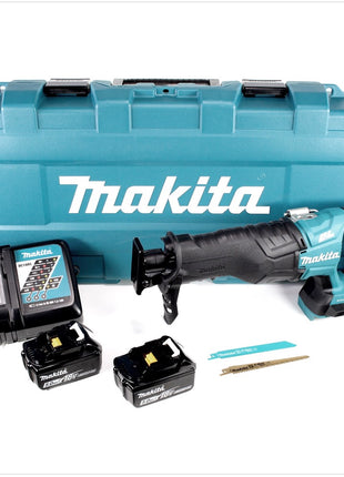 Makita DJR 360 RTK Akku Reciprosäge 36V ( 2x18V ) Brushless Säbelsäge im Koffer + 2x 5,0 Ah Akku + Ladegerät - Toolbrothers