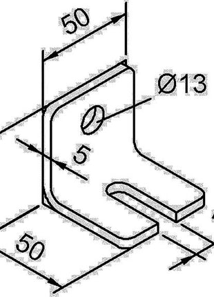 Soporte angular HELM 104 W perfil 100 acero (3000255820)