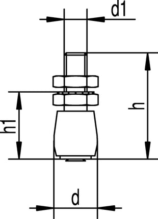 Rodillo guía HELM 449 S acero galvanizado, amarillo (3000255956)