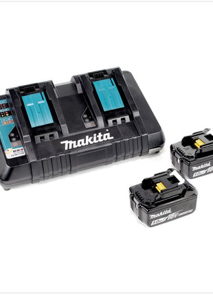 Makita DJR 360 PTK akumulatorowa bezszczotkowa pilarka szablasta 36V ( 2x18V ) w walizce + 2x akumulator 5,0 Ah + ładowarka