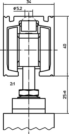 GEZE soft closing mechanism Perlan 140 SoftStop 80 kg EV 1 ( 3326039037 )