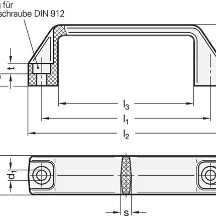 GANTER bow handle GN 528 l1 179 ±1 mm d1 8.5 mm ( 4601000175 )