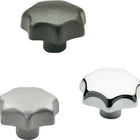 GANTER Poignée en étoile DIN 6336 avec douille filetée ( 4601000862 )