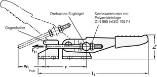 Stalowy napinacz GANTER GN 851 ( 4601001914 )