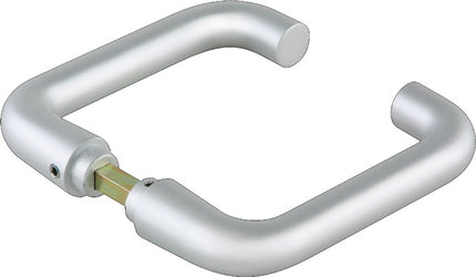 DORMA-GLAS glass door handle pair round shape light metal silver anodised ( 3000254517 )