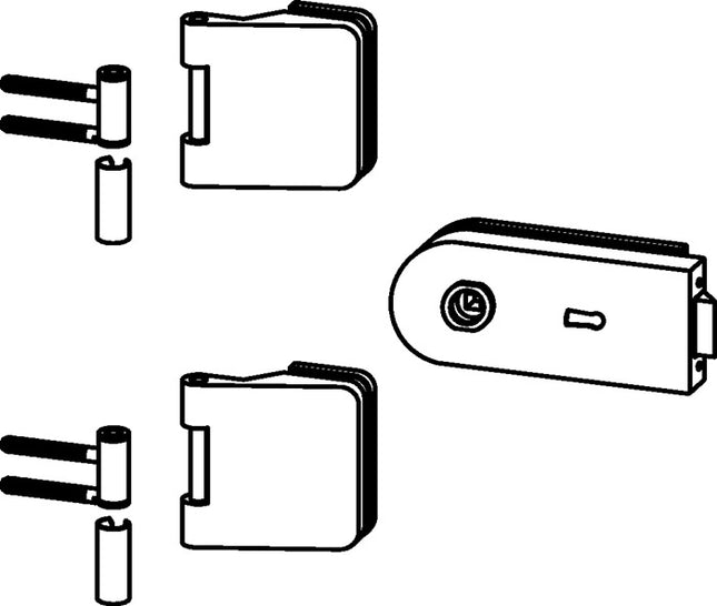 DORMA-GLAS vetro per porta STUDIO Rondo/OFFICE Junior metallo chiaro niro anodizzato ( 3000254462 )
