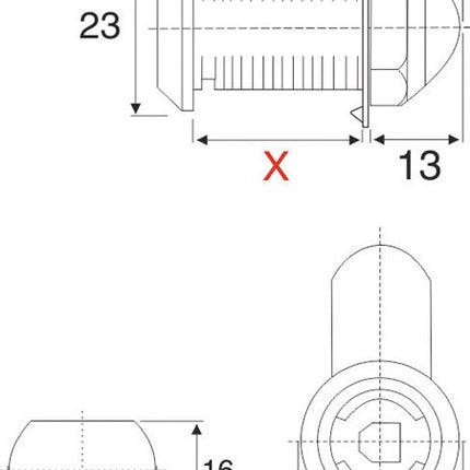 BMB lever lock system 600 with different locks ( 3000271860 )