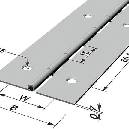 PG rod hinge Hinge width open 32 mm Material thickness 0.7 mm ( 3000272006 )