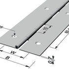 PG rod hinge Hinge width open 32 mm Material thickness 0.7 mm ( 3000272203 )