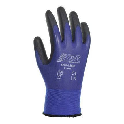 NITRAS gloves Skin size 10 blue/black ( 4000371541 )