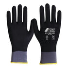 Guantes NITRAS SKIN FLEX C talla 8 gris/negro ( 8000636598 )