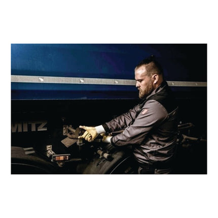 NITRAS gloves 03405 size 9 white/yellow ( 8000636644 )