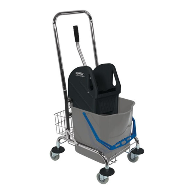 SPRINTUS cleaning trolley Bucket 1 x 27 l, press, storage basket ( 9000472002 )