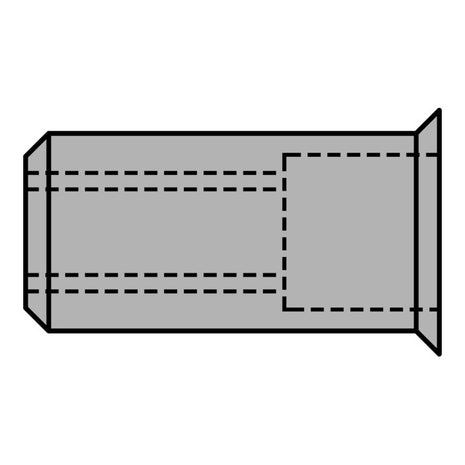 Nitonakrętka GESIPA Trzon nitu d x l 9 x 15,5 mm M6 ( 4000813791 )